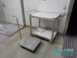 Picture Edelstahl Schwerlast Transporttisch