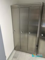 Edelstahl Spind 3-fach