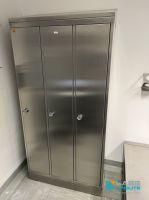 Edelstahl Spind 3-fach