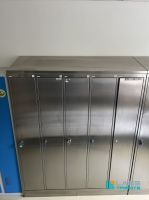 Edelstahl Spind 5-fach