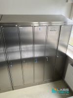 Edelstahl Spind 5-fach