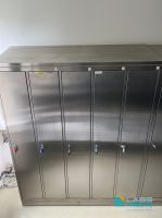 Edelstahl Spind 5-fach